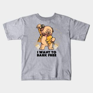 I Want to Bark Free - Cute Dog Music Gift Kids T-Shirt